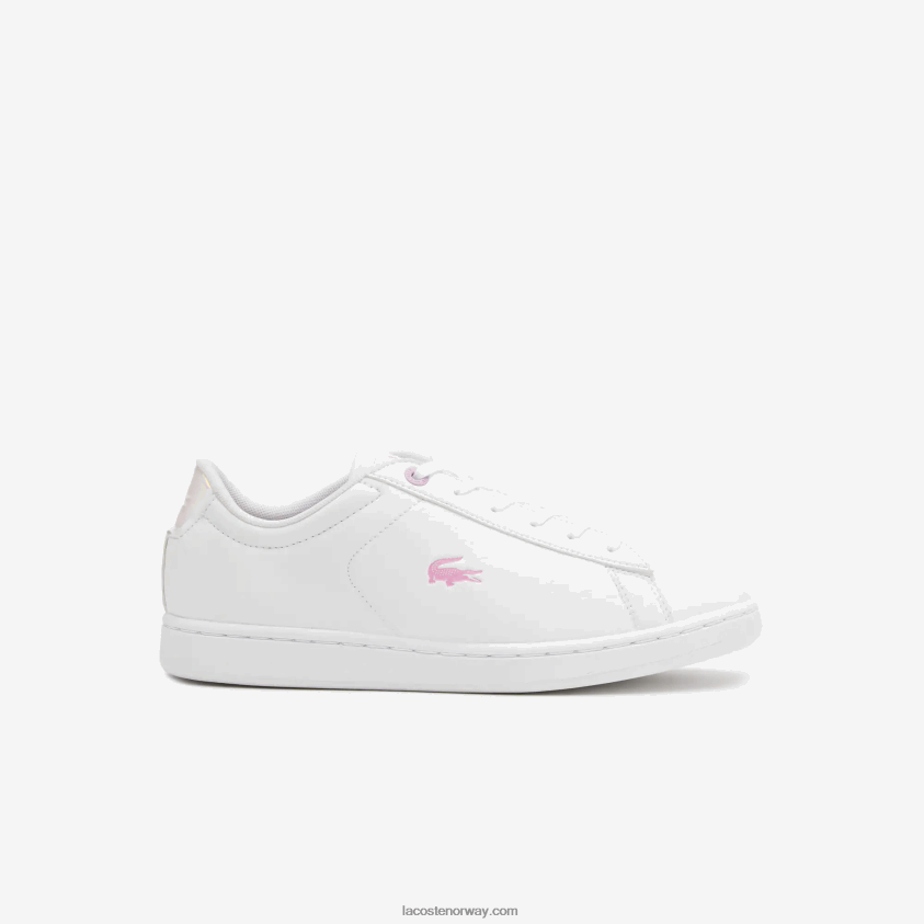 Lacoste Carnaby syntetiske joggesko 4J4X0T3316 hvit 21g juniorer