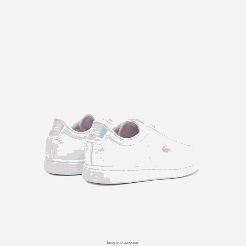 Lacoste Carnaby syntetiske joggesko 4J4X0T3316 hvit 21g juniorer