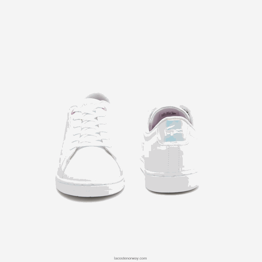 Lacoste Carnaby syntetiske joggesko 4J4X0T3316 hvit 21g juniorer