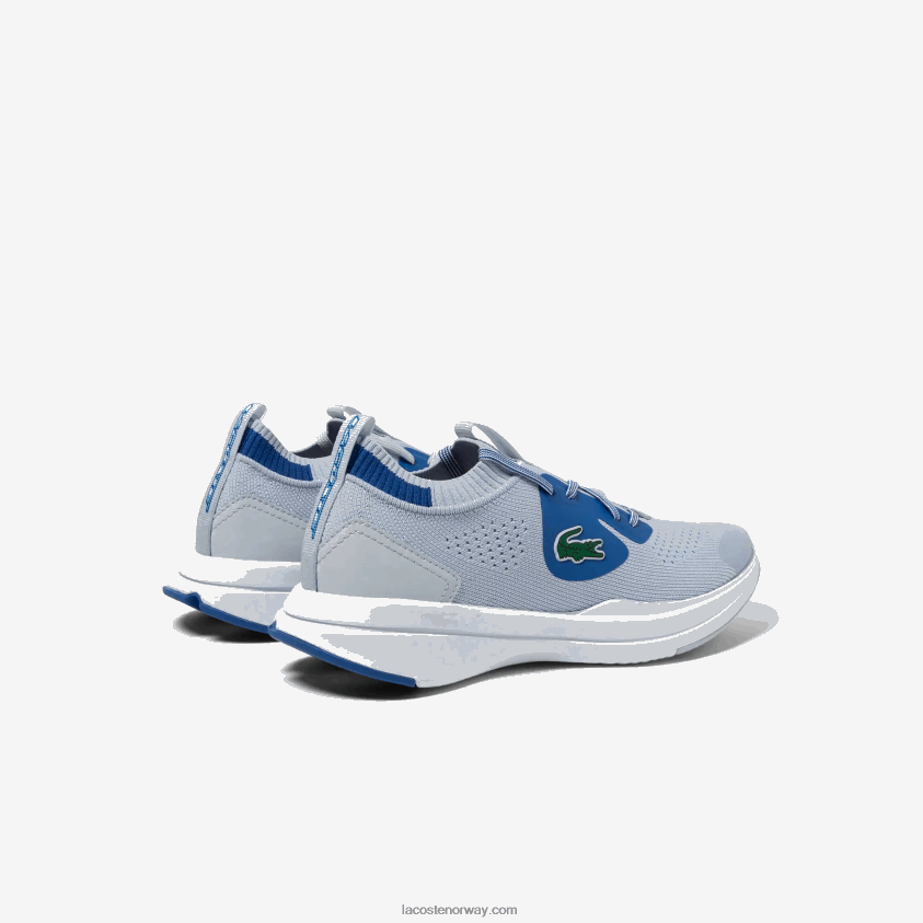 Lacoste run spin strikke tekstil joggesko 4J4X0T3312 lyseblå 52c juniorer