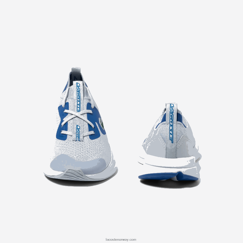 Lacoste run spin strikke tekstil joggesko 4J4X0T3312 lyseblå 52c juniorer