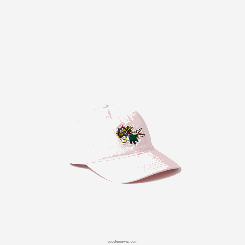 Lacoste komisk effekt badge cap 4J4X0T3273 lys rosa t03 barn