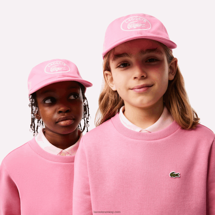 Lacoste kontrast eyelets justerbar cap 4J4X0T2169 rosa 2r3 barn