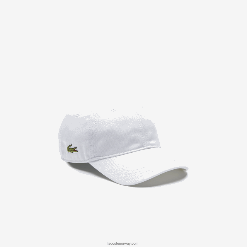 Lacoste solid gabardinhette 4J4X0T2277 hvit 001 barn