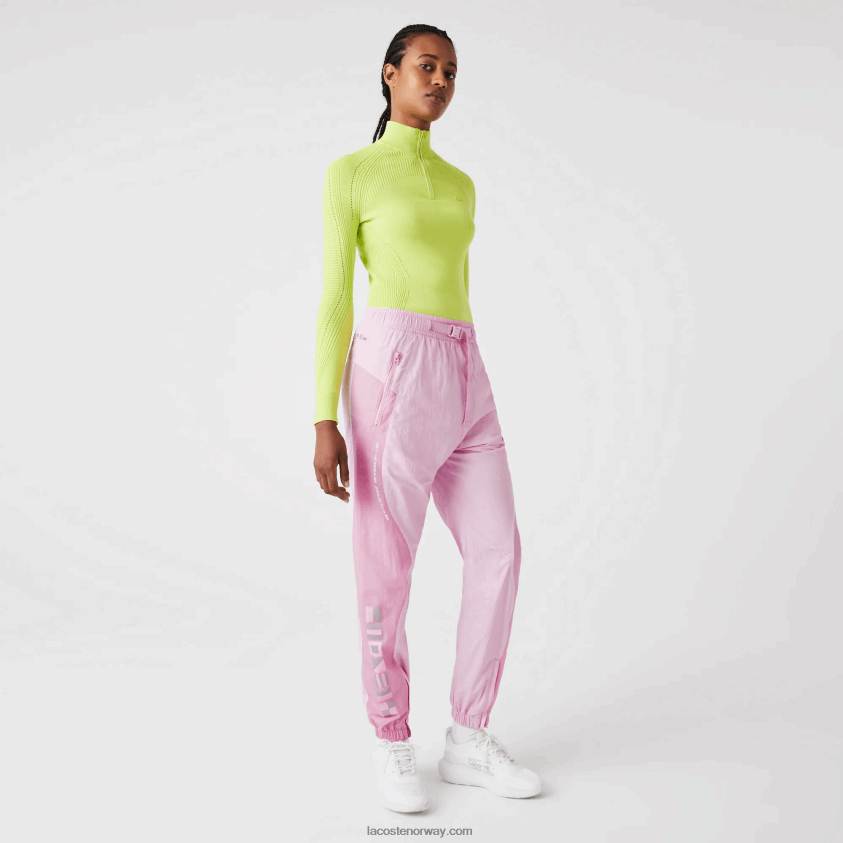 Lacoste joggebukser med nautisk trykk 4J4X0T2555 rosa z4h kvinner