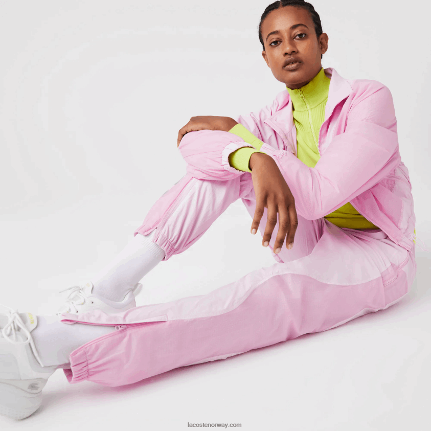 Lacoste joggebukser med nautisk trykk 4J4X0T2555 rosa z4h kvinner