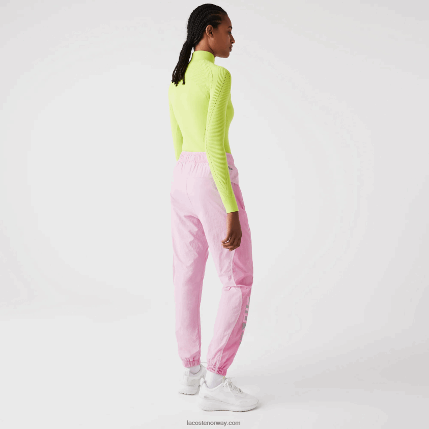 Lacoste joggebukser med nautisk trykk 4J4X0T2555 rosa z4h kvinner