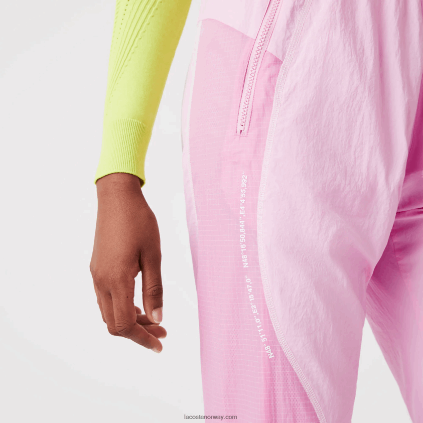 Lacoste joggebukser med nautisk trykk 4J4X0T2555 rosa z4h kvinner
