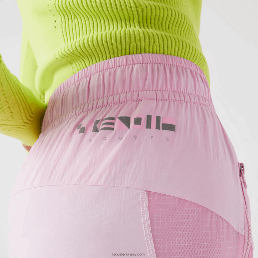 Lacoste joggebukser med nautisk trykk 4J4X0T2555 rosa z4h kvinner