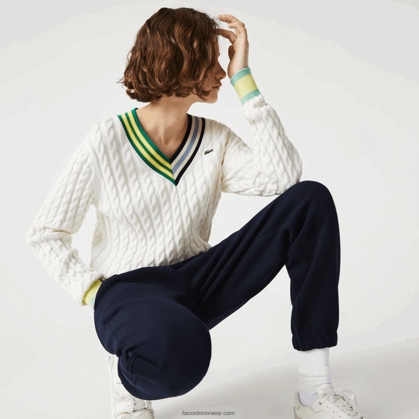 Lacoste joggere i blandet bomull 4J4X0T2413 marineblå 166 kvinner