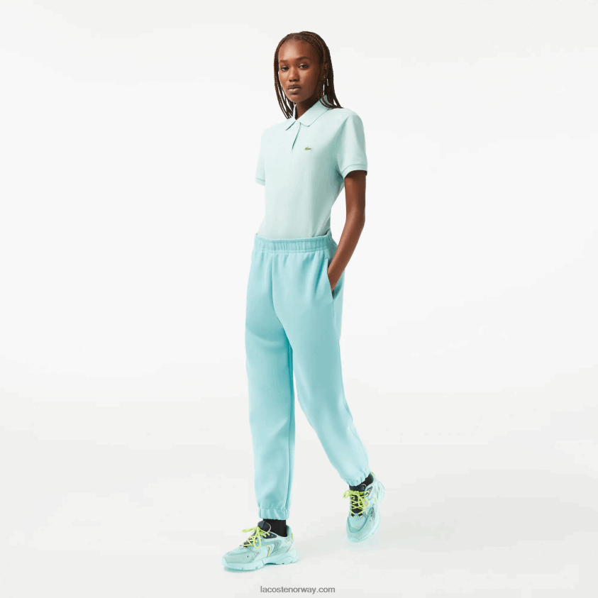 Lacoste joggere i blandet bomull 4J4X0T2415 turkis bvg kvinner