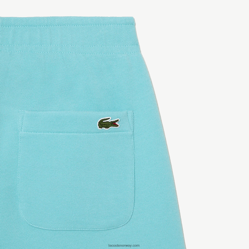 Lacoste joggere i blandet bomull 4J4X0T2415 turkis bvg kvinner