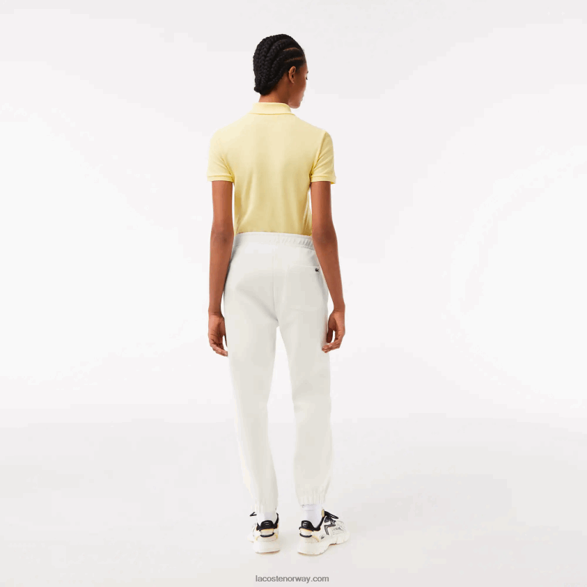 Lacoste joggere i blandet bomull 4J4X0T2551 hvit 70v kvinner