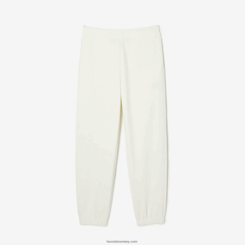 Lacoste joggere i blandet bomull 4J4X0T2551 hvit 70v kvinner