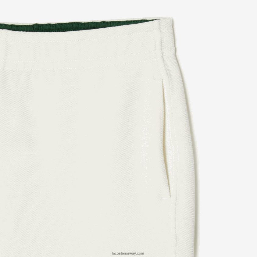 Lacoste joggere i blandet bomull 4J4X0T2551 hvit 70v kvinner