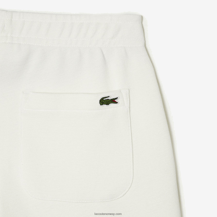 Lacoste joggere i blandet bomull 4J4X0T2551 hvit 70v kvinner
