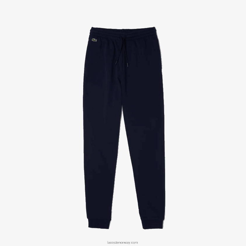 Lacoste lette joggebukser i fleece 4J4X0T2593 marineblå 166 kvinner