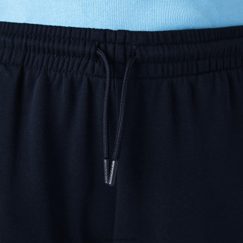 Lacoste lette joggebukser i fleece 4J4X0T2593 marineblå 166 kvinner