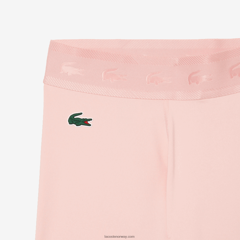 Lacoste sport 7/8 lengde resirkulert polyester leggings 4J4X0T2409 rosa kf9 kvinner