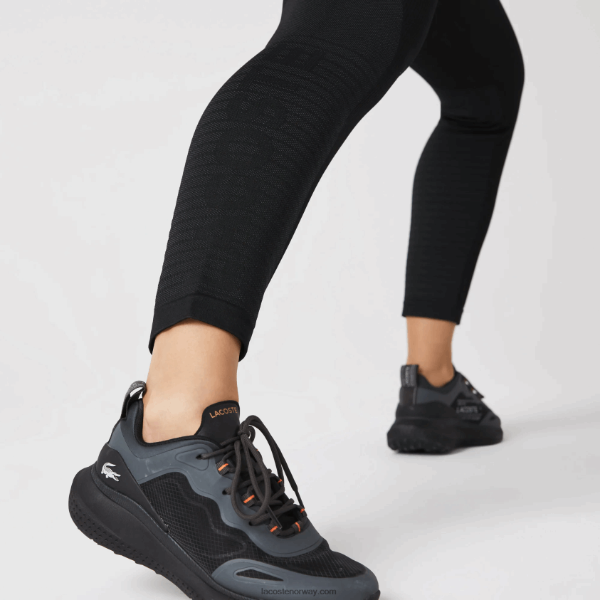 Lacoste sport leggings med høy midje 4J4X0T2597 svart c31 kvinner