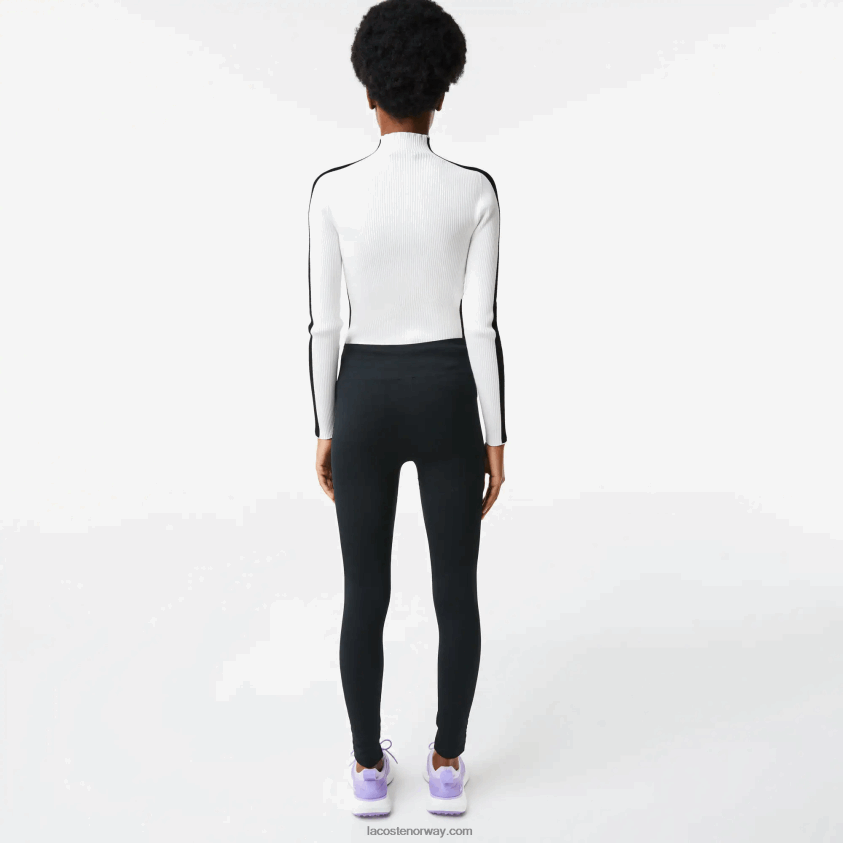 Lacoste sport leggings med høy midje 4J4X0T2597 svart c31 kvinner
