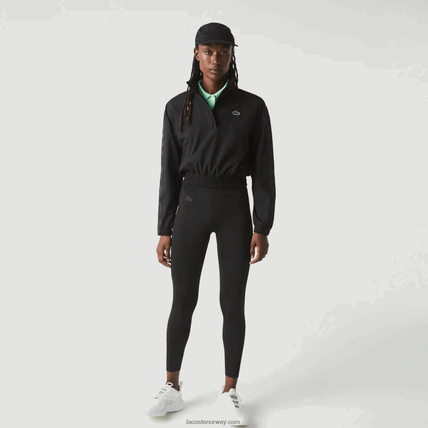 Lacoste sport-leggings med strikkeeffekt i fargeblokk 4J4X0T2531 svart 8vm kvinner