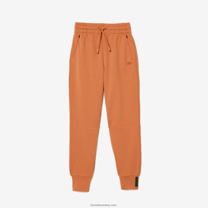 Lacoste treningsbukse i bomullsjersey 4J4X0T2405 oransje wwc kvinner