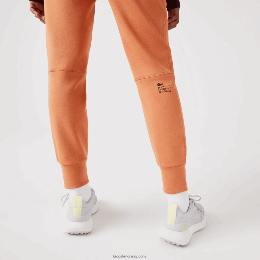 Lacoste treningsbukse i bomullsjersey 4J4X0T2405 oransje wwc kvinner
