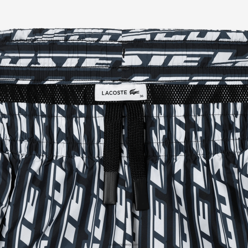 Lacoste treningsbukser med logotrykk 4J4X0T2395 svart blå hvit zi8 kvinner