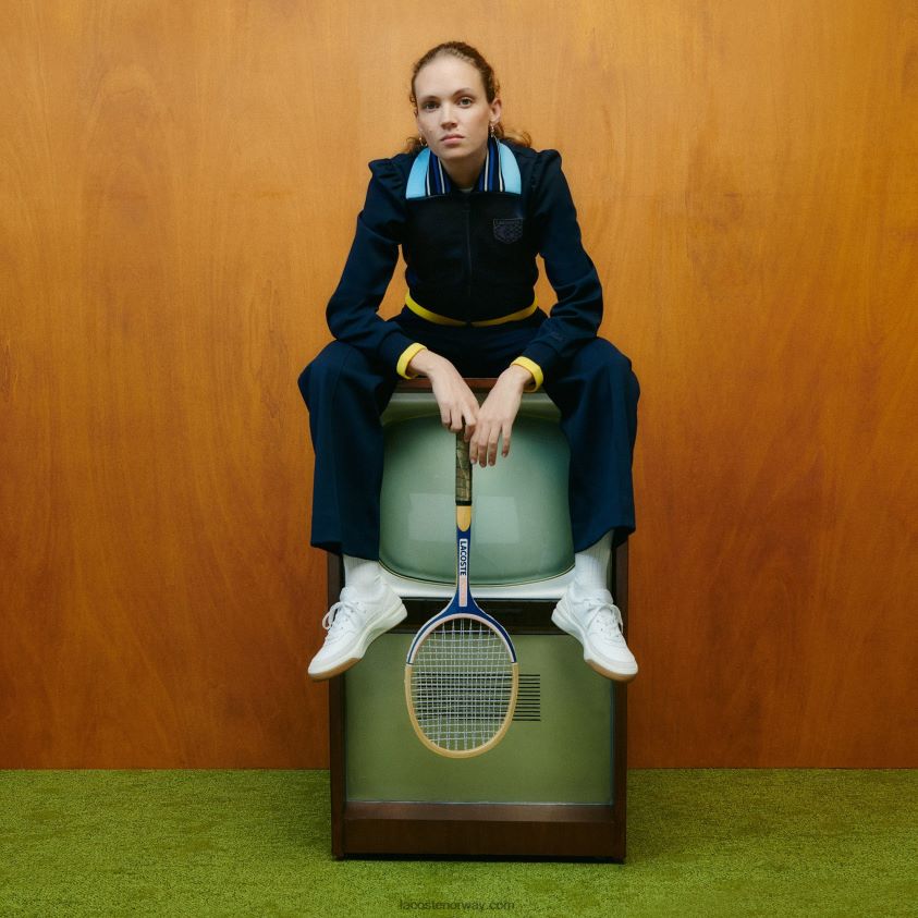 lacoste x goop to-lags piké joggebukse 4J4X0T2667 marineblå 166 kvinner