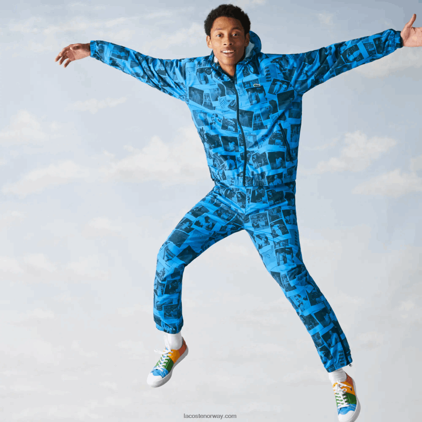 Lacoste live polaroid samarbeidsjakke 4J4X0T1304 blå svart blw kvinner