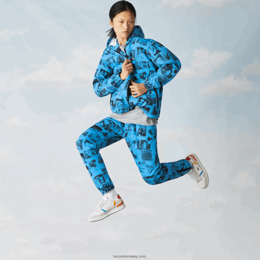 Lacoste live polaroid samarbeidsjakke 4J4X0T1304 blå svart blw kvinner