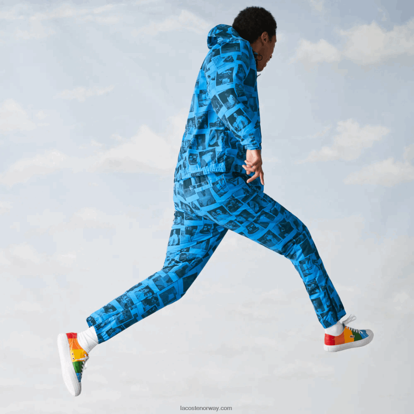 Lacoste live polaroid samarbeidsjakke 4J4X0T1304 blå svart blw kvinner