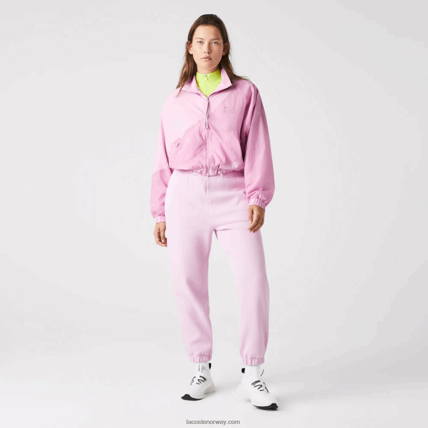 Lacoste meshfôret nylonjakke 4J4X0T2627 rosa z4h kvinner