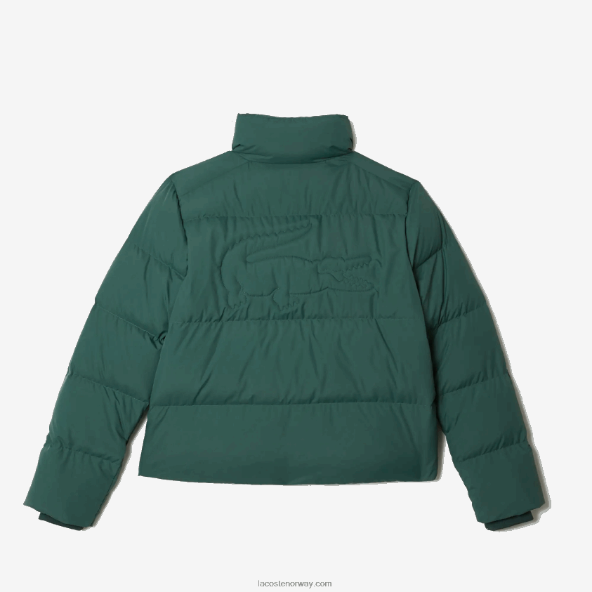 Lacoste sammenleggbar, vattert jakke 4J4X0T2615 grønn 5hx kvinner
