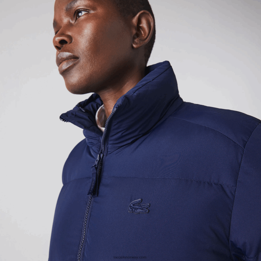 Lacoste sammenleggbar, vattert jakke 4J4X0T2616 marineblå 166 kvinner