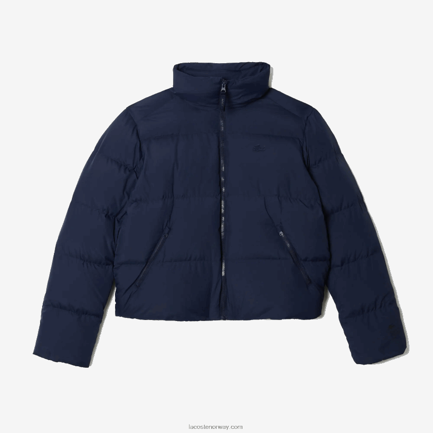 Lacoste sammenleggbar, vattert jakke 4J4X0T2616 marineblå 166 kvinner