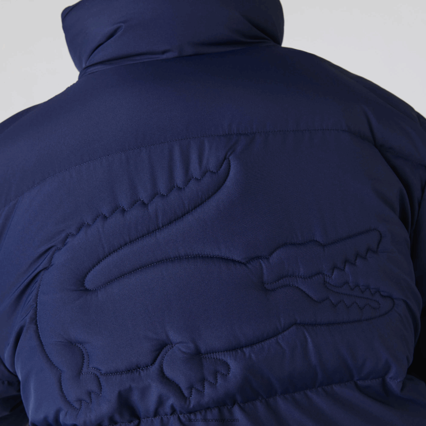 Lacoste sammenleggbar, vattert jakke 4J4X0T2616 marineblå 166 kvinner