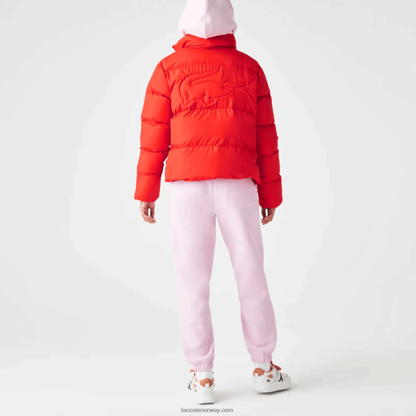 Lacoste sammenleggbar, vattert jakke 4J4X0T2617 rød f8m kvinner