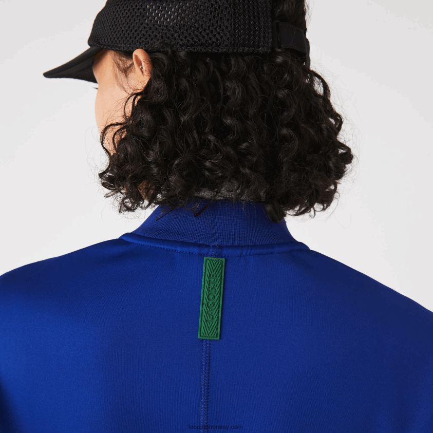 Lacoste to-lags stretch teddyjakke 4J4X0T2625 blå bdm kvinner