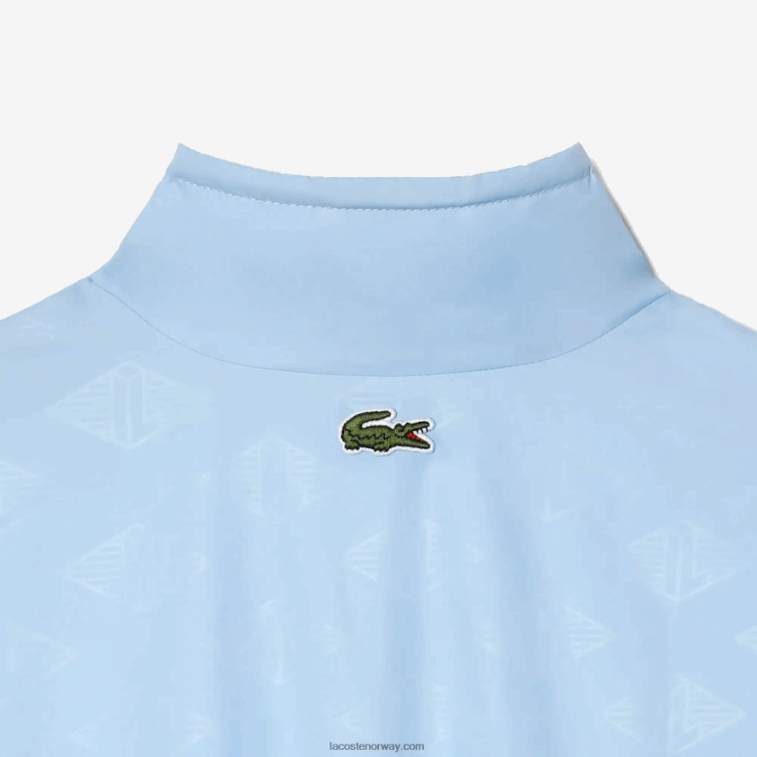 Lacoste treningsjakke med monogramtrykk 4J4X0T2440 blå hbp kvinner