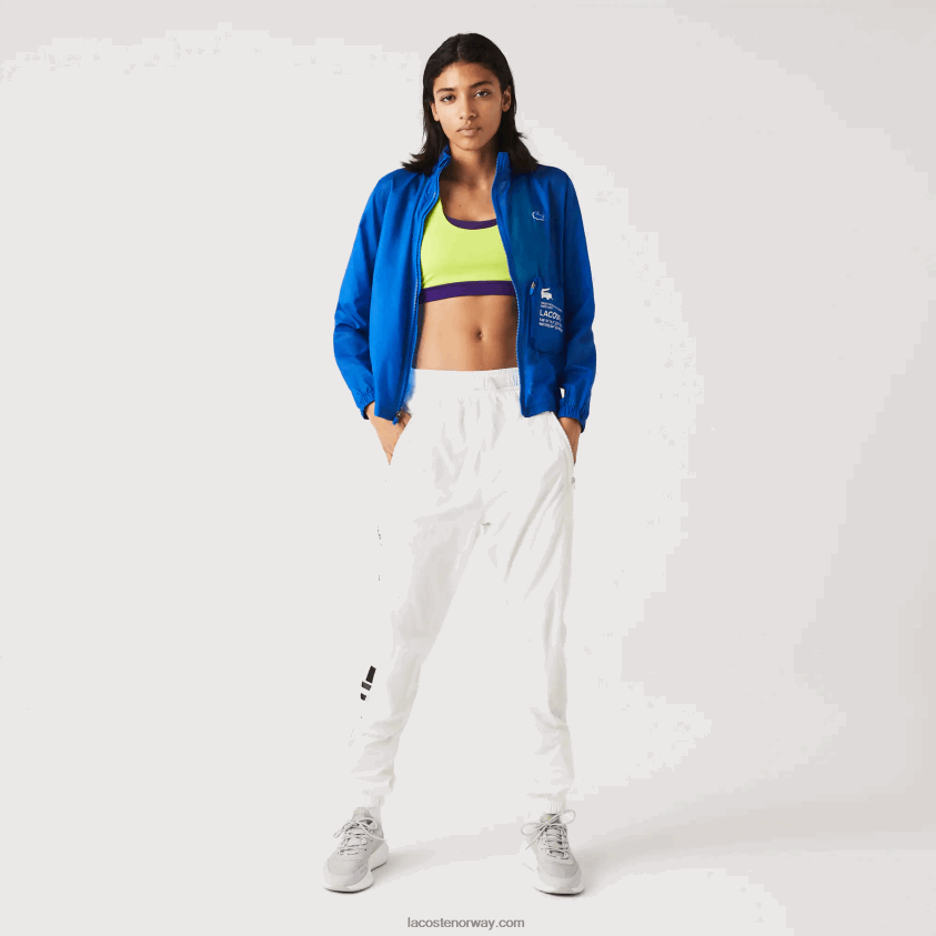 Lacoste vannavstøtende sportsjakke 4J4X0T2618 blå k1q kvinner