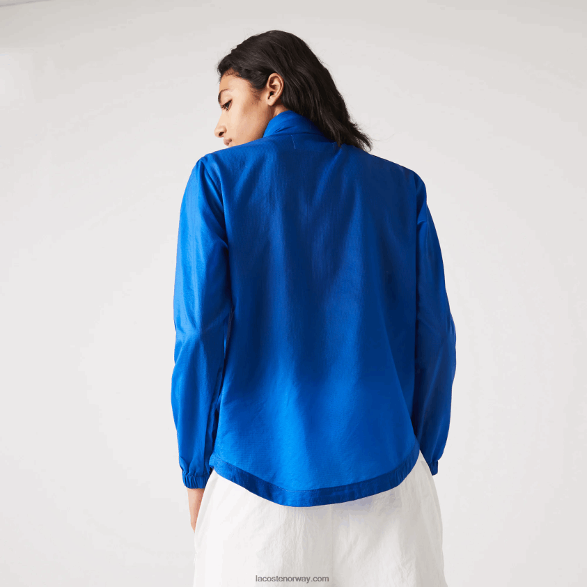Lacoste vannavstøtende sportsjakke 4J4X0T2618 blå k1q kvinner