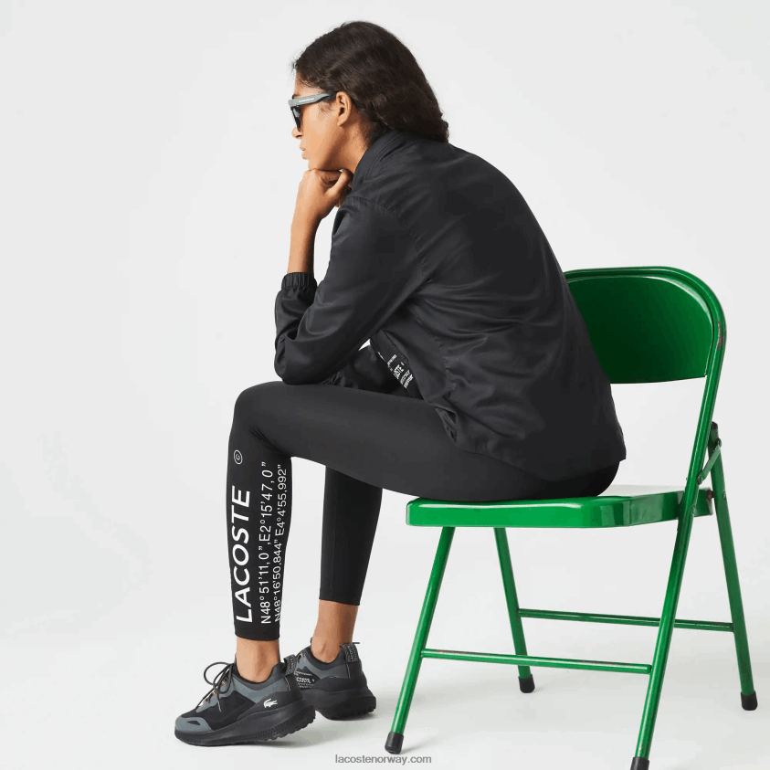 Lacoste vannavstøtende sportsjakke 4J4X0T2619 svart 031 kvinner