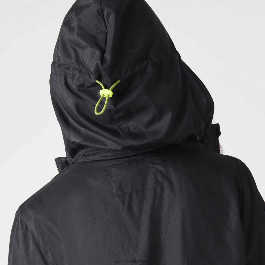 Lacoste vannavstøtende sportsjakke 4J4X0T2619 svart 031 kvinner