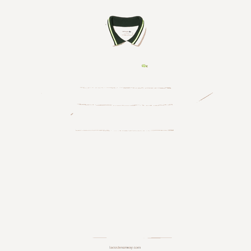 Lacoste fransk laget polokjole i økologisk bomull 4J4X0T2376 hvit 70v kvinner