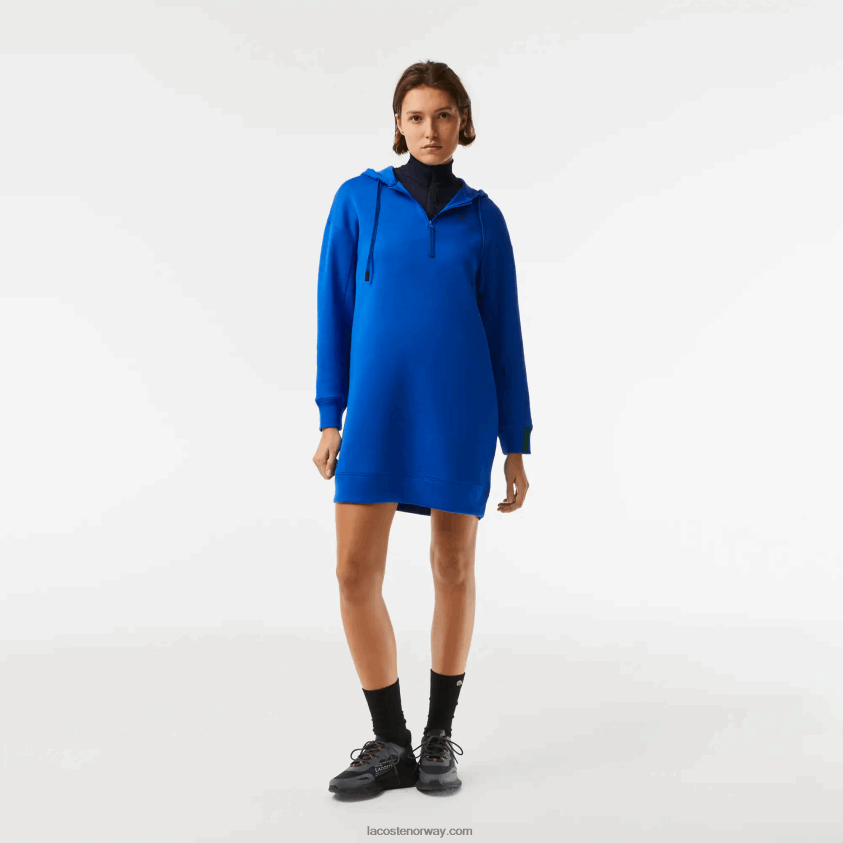 Lacoste løs passform pikékjole i bomull 4J4X0T2473 blå k1q kvinner
