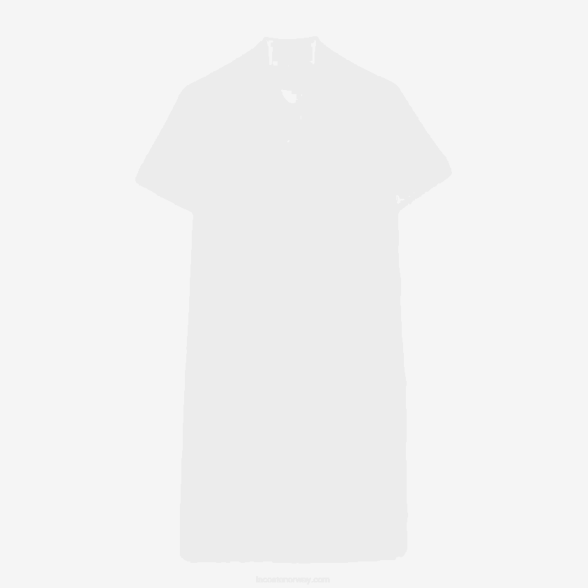 Lacoste pikéstrikket polokjole 4J4X0T2360 hvit 001 kvinner