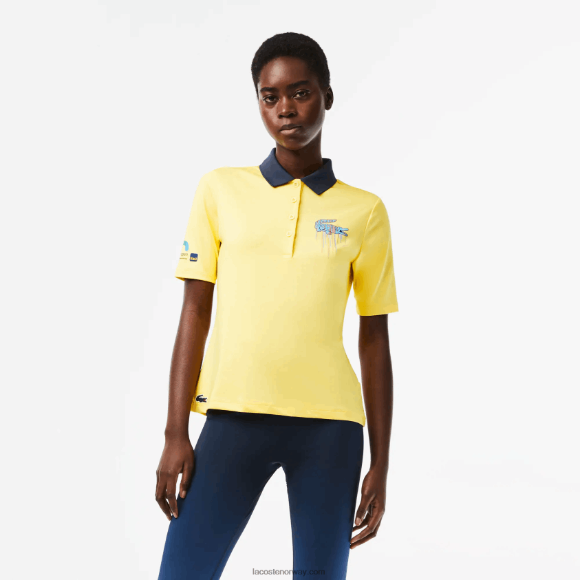 Lacoste sport miami open edition polo 4J4X0T2373 gul 107 kvinner