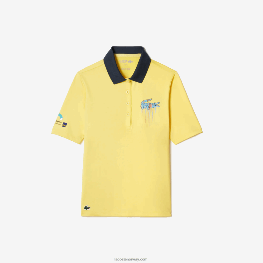 Lacoste sport miami open edition polo 4J4X0T2373 gul 107 kvinner